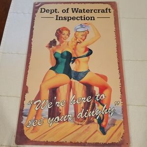 Vintage Funny Metal Sign